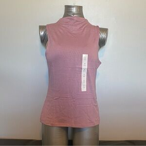 NWT Banana Republic sleeveless mock neck top, lavender, medium